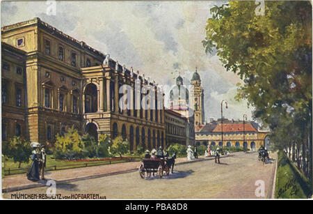 1071 München, Residenz vom Hofgarten aus. 703 B (NBY) 418774 Stockfoto
