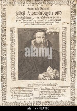 Portrait von Sebastian Hemminger (1577-1628). Museum: private Sammlung. Stockfoto