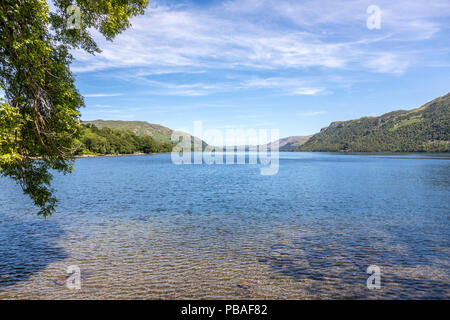 Ullswater, Lake District. Ullswater ist der zweitgrößte See im englischen Lake District, ca. 9 km lange und 1,2 km Breite Stockfoto