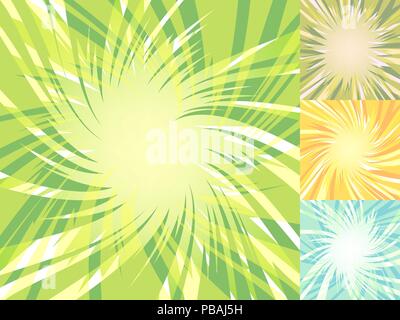 Glühende Low Poly burst Hintergründe. Abstrakte explosion Gelände. Vector Illustration für die Dekoration mit polygonalen Strahlen. Vorlagen für anime Stil Stock Vektor