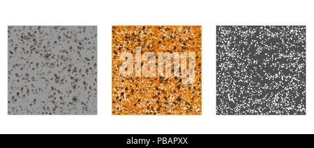 Textur Steine Schnittplan eingestellt ist Stock Vektor