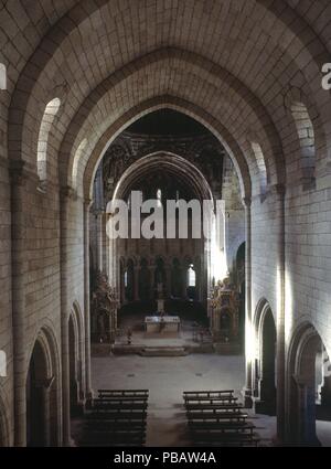 Interieur DE LA IGLESIA - NAVE LATERAL-S XII. Lage: MONASTERIO, OSERA/OSEIRA, Orense, Spanien. Stockfoto