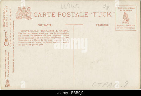 1056 Monte-Carlo. - Terrasses Du Casino. 418238 763-13 (NBY) Stockfoto