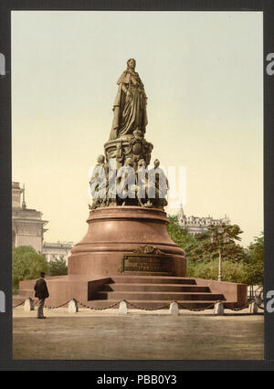 1057 Denkmal von Katharina II., St. Petersburg, Russland - LCCN 2001697488 Stockfoto