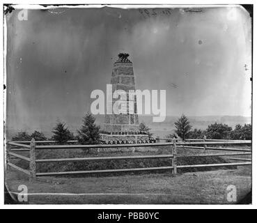 . Englisch: Denkmal auf dem Schlachtfeld von Groveton, Virginia. Einige Historiker betrachten die Aktion am 28. August 1862 als Kampf getrennt von der zweiten Schlacht von Bull Run und es Namen, die Schlacht von Groveton, brawner's Farm, oder Gainesville. Zwischen 1862 und 1865 1057 Denkmal auf dem Schlachtfeld von Groveton Stockfoto