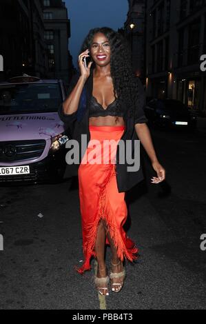 PrettyLittleThing x Maya Jama Launch Party bei MNKY HSE in Mayfair, London. Mit: Gast Wo: London, Großbritannien Wann: 25 Jun 2018 Credit: WENN.com Stockfoto