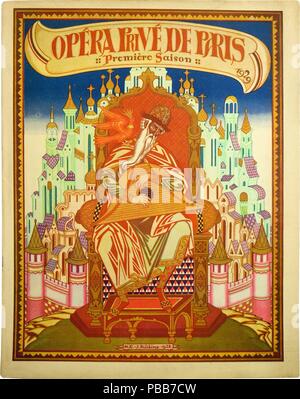 Opéra privé de Paris. Première Saison. 1929. Museum: private Sammlung. Stockfoto