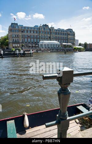 Die berühmten Amstel Hotel in Amsterdam, Niederlande Stockfoto