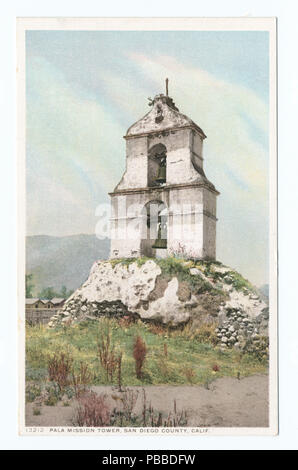 1158 Pala Mission Turm, San Diego County, Calif (Nypl b 12647398-75559) Stockfoto