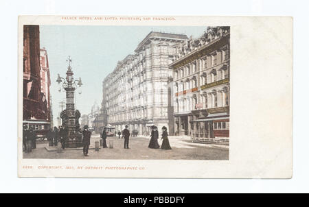 1158 Palace Hotel und Lotta Brunnen, San Francisco, Calif (Nypl b 12647398-465939) Stockfoto