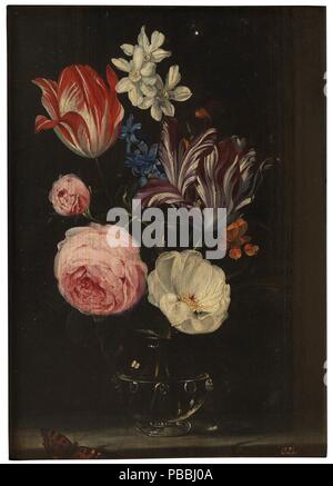 Jan Brueghel el Viejo / 'Vase mit Blumen'. XVII Jahrhundert. Öl auf Leinwand. Museum: Museo del Prado, Madrid, España. Stockfoto