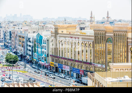 Blick auf Dubai Gold Souk Stockfoto