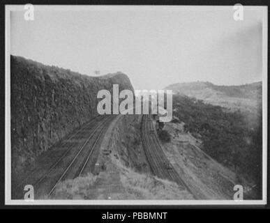 1258 Wendestation oder Switchback auf die Bhor Ghat Neigung des großen indischen Halbinsel Eisenbahn, in der Nähe von Bombay LCCN 2004707347 Stockfoto