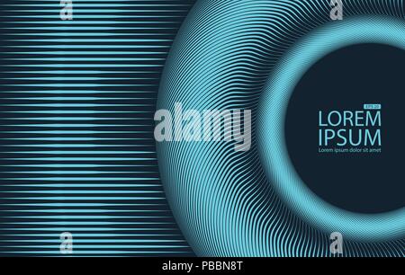 Abstrakte farbenfrohe string Linien Hintergrund. Vector Illustration. Stock Vektor