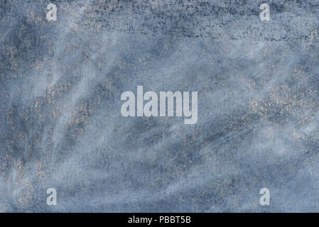 Blaue Farbe Pastell auf Recyclingpapier Hintergrund Textur Stockfoto