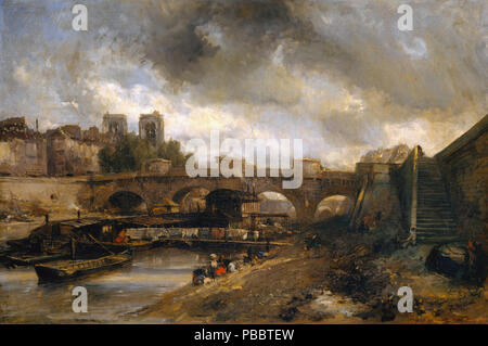 Johan Barthold Jongkind - die Pont Neuf Stockfoto