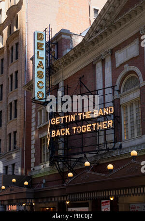 Gettin' die Band wieder zusammen am Broadway, ein Musical in der Belasco Theatre Stockfoto