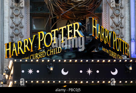 Harry Potter und die Verfluchten Kind Teile eins und zwei auf dem Broadway Stockfoto