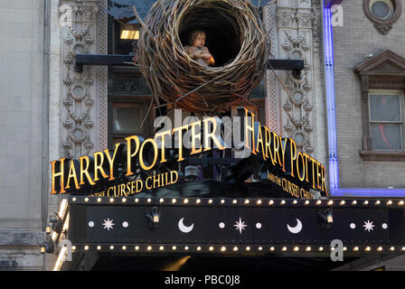 Harry Potter und die Verfluchten Kind Teile eins und zwei auf dem Broadway Stockfoto