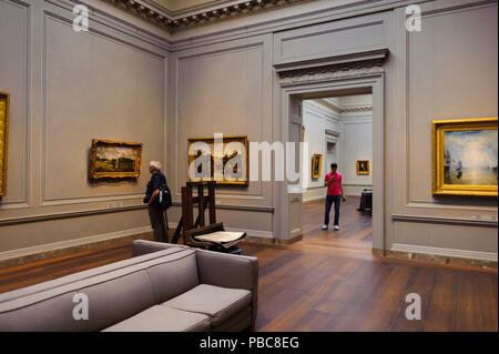 WASHINGTON, USA - Sep 24, 2015: das Innere der Nationalen Galerie der Kunst, ein National Art Museum in Washington D.C., National Mall, zwischen 3. und 9. Stockfoto