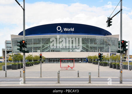 Veranstaltungsort O2 World in Berlin. Stockfoto