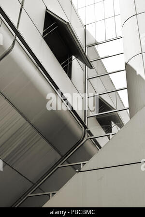 Aluminium Fassade der ICC in Berlin. Stockfoto