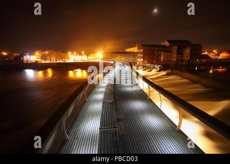 Castleford Millennium Bridge Stockfoto