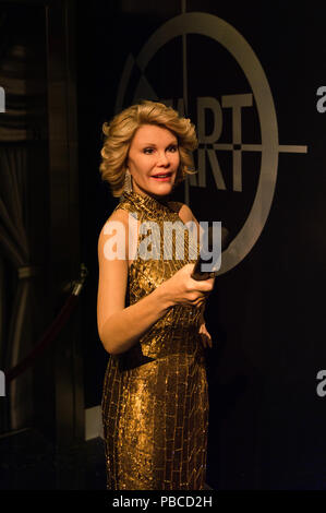 LOS ANGELES, USA - 28.September 2015: Madame Tussauds Hollywood Wax Museum. Marie Tussaud wurde als Marie Grosholtz 1761 geboren Stockfoto