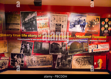 LOS ANGELES, USA - 28.September 2015: Madame Tussauds Hollywood Wax Museum. Marie Tussaud wurde als Marie Grosholtz 1761 geboren Stockfoto
