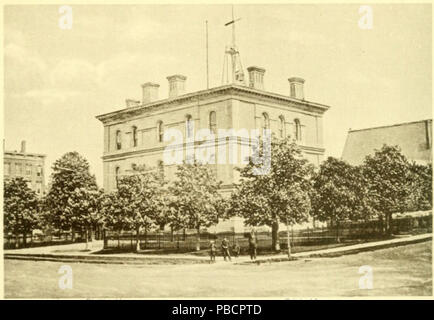 1221 Post und Custom House, Oswego, NY, 1889 Stockfoto