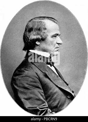 1225 Präsidenten Andrew Johnson Stockfoto