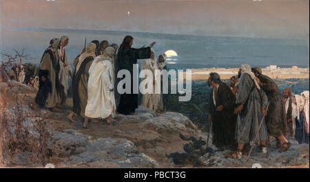 Enrique Simonet Lombardo/' Flevit super illam". 1892. Öl auf Leinwand. Museum: Museo del Prado, Madrid, España. Stockfoto