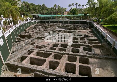 Punisch-römischen Fisch salzen Fabrik, Almunecar, Provinz Granada, Andalusien, Spanien, Europa. Stockfoto