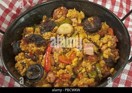 "Migas", Andalusien, Spanien, Europa. Stockfoto