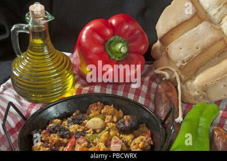 "Migas", Andalusien, Spanien, Europa. Stockfoto