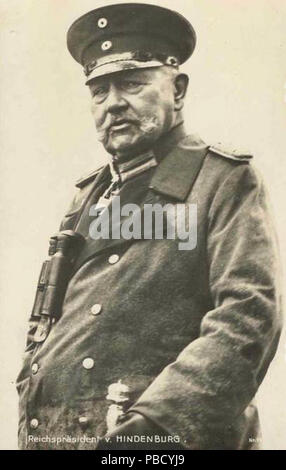 1251 Reichspraesident Paul von Hindenburg Stockfoto