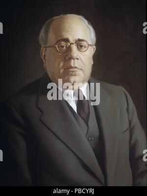 AZAÑA, Manuel, politisch ESPAÑOL. ALCALA DE HENARES 1880 - 1940. Presidente del Regierung de España (1931-1933, 1936) y Presidente de la Segunda República Española (1936-1939). OLEO DE ENRIQUE SEGURA. ATENEO DE MADRID. SFGP / © KORPA. Stockfoto