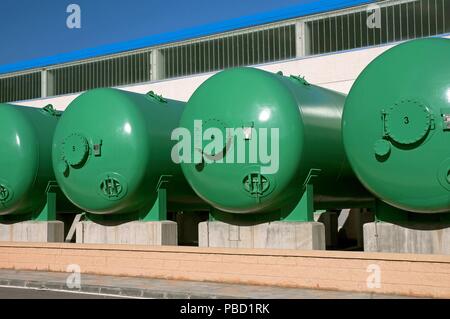 Entsalzungsanlage, Carboneras, Almeria Provinz, Andalusien, Spanien, Europa. Stockfoto