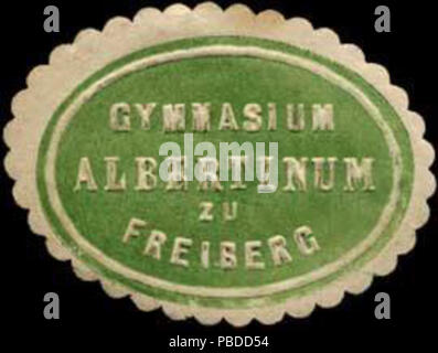 1397 Siegelmarke Gymnasium Albertinum zu Freiberg W 0251390 Stockfoto