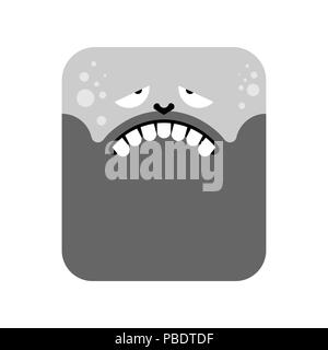 Müdes Gesicht. Ermüdung Leiter Arbeiter Büro. Vector Illustration Stock Vektor