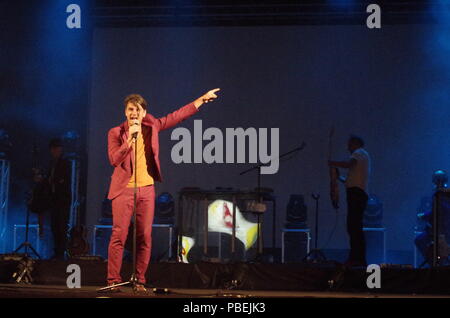 Algarve, Portugal. 27. Juli, 2018. Das Geschenk Konzert in Al-Buhera Sommer Festival 2018 in Albufeira. Credit: Angelo DeVal/Alamy leben Nachrichten Stockfoto