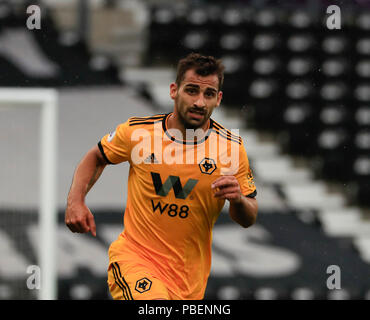 Derby, Großbritannien. 28. Juli 2018. Vor Jahreszeit Fußball freundlich, Derby County versus Wolverhampton Wanderers; Jonny Castro Otto der Wölfe Credit: Aktion Plus Sport Bilder/Alamy Live News Credit: Aktion Plus Sport Bilder/Alamy leben Nachrichten Stockfoto