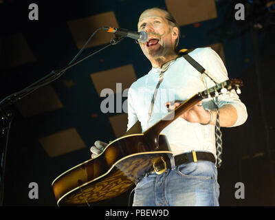 Glasgow, Schottland. 27., Juli, 2018. Del Amitri live spielen an der berühmten Glasgow Barrowland Ballroom (Die Barras) Iain Harvie © Stuart Westwood/Alamy leben Nachrichten Stockfoto