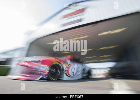 Lange Teich, Pennsylvania, USA. 28. Juli 2018. Darrell Wallace, Jr (43), Praktiken für den Blick im Freien 400 bei Pocono Raceway in langen Teich, Pennsylvania. Credit: Stephen A. Arce/ASP/ZUMA Draht/Alamy leben Nachrichten Stockfoto