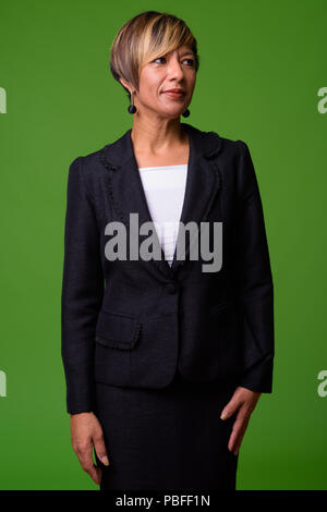 Reifen schöne multi-ethnischen Geschäftsfrau Stockfoto