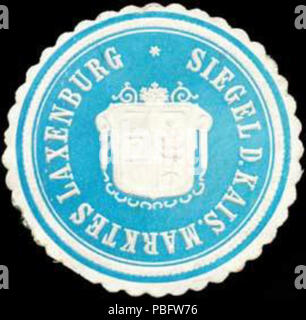 1511 Siegelmarke Siegel des kaiserlichen Märkte Laxenburg W 0318801 Stockfoto