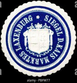 1511 Siegelmarke Siegel des kaiserlichen Märkte Laxenburg W 0318803 Stockfoto