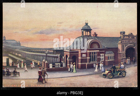 1554 Southend On Sea. Eingang zum Pier. (NBY) 443145 Stockfoto