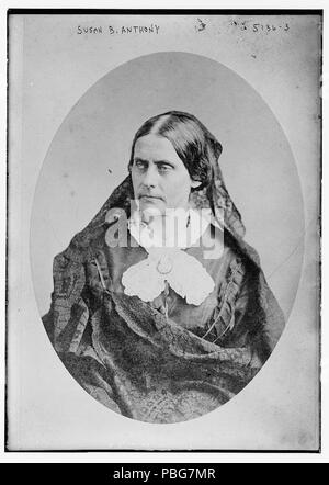 1588 Susan B. Anthony das Tragen eines Schleiers Stockfoto