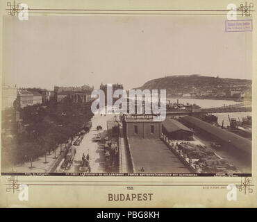 1594 Széchenyi István (Ferenc József) tér, szemben a Lloyd palota és ein Stein-ház. - Budapest, Fortepan 82477 Stockfoto